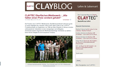 Desktop Screenshot of clayblog.de